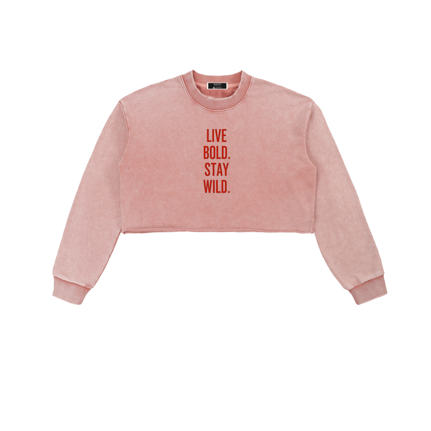 Snowwash Crop Sweatshirt - Wolvyn Apparel