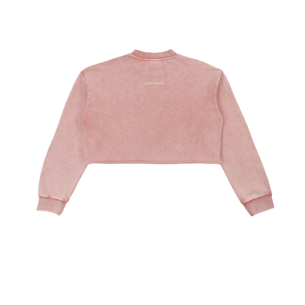 Snowwash Crop Sweatshirt - Wolvyn Apparel