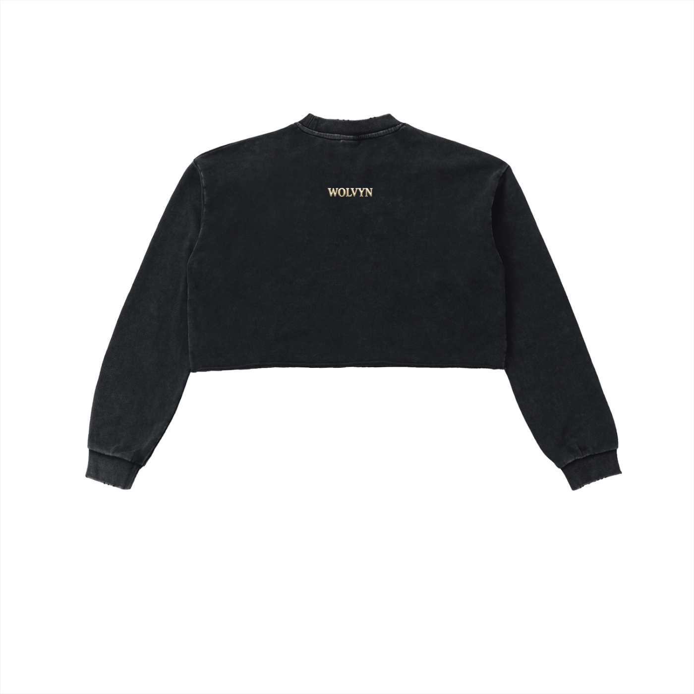Snowwash Crop Sweatshirt - Wolvyn Apparel