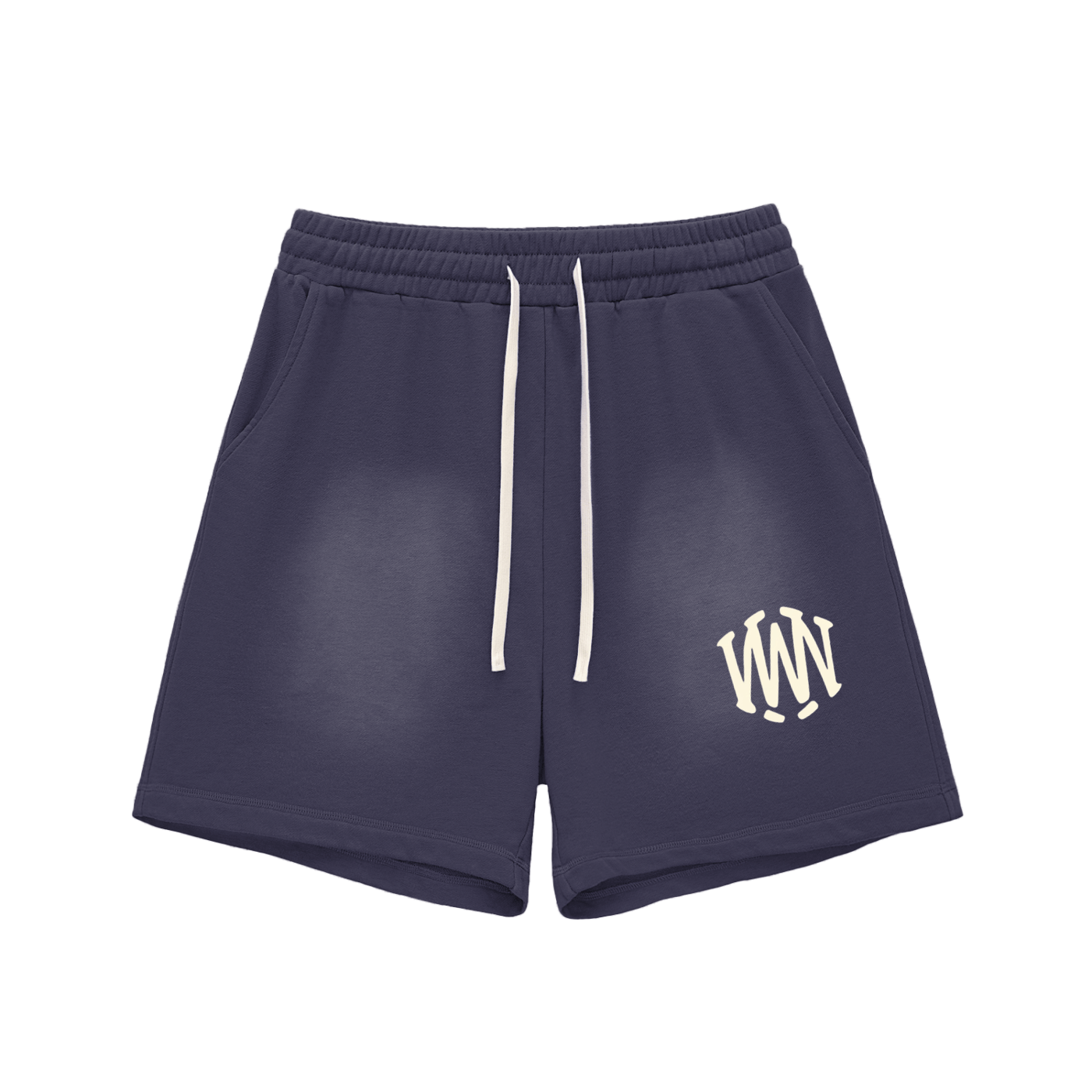 Sun Fade Raw Edge Cotton Shorts - Wolvyn Apparel