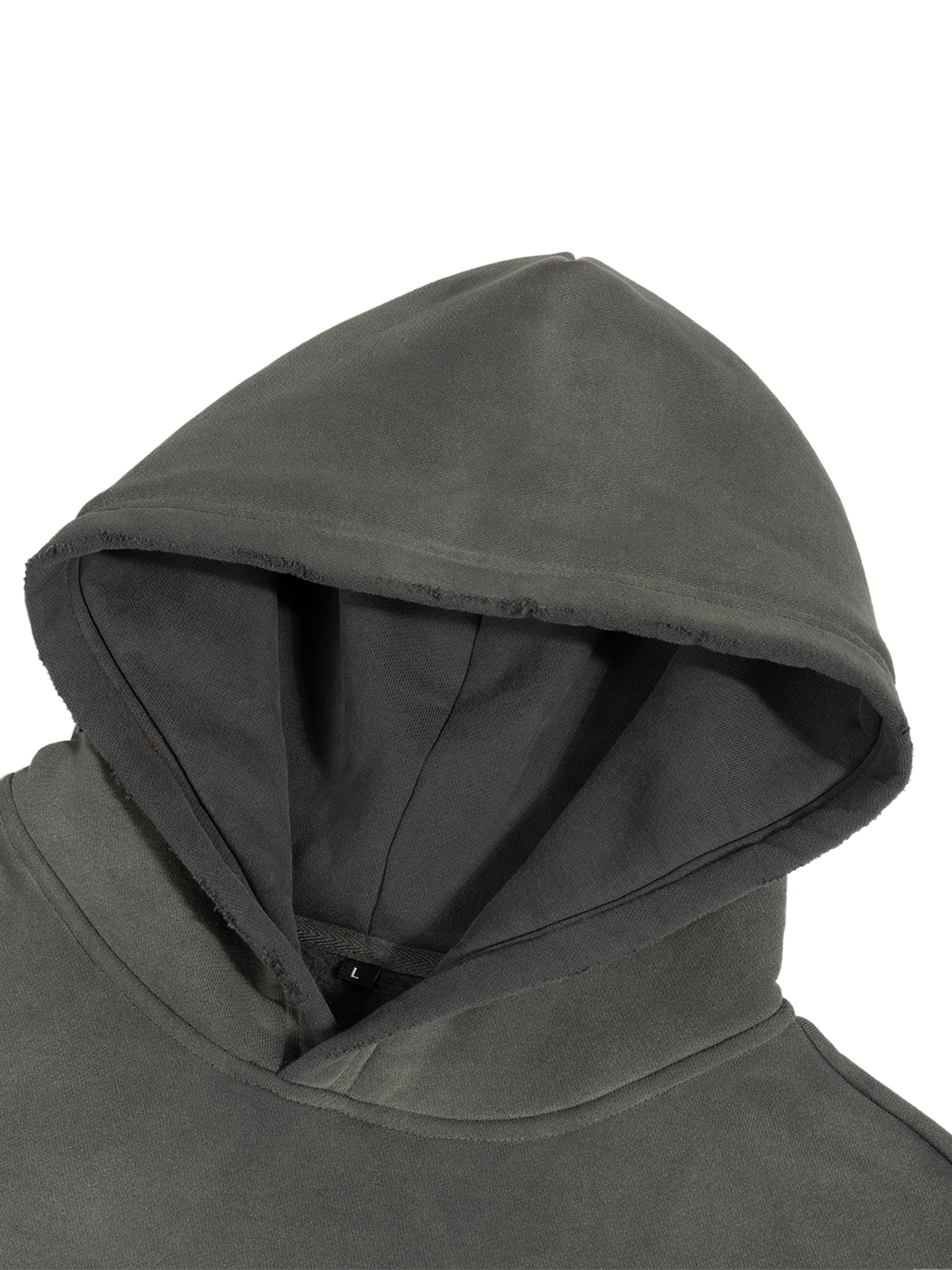 Villain by Wolvyn - Frayed Sunfade Boxy Fleece Hoodie - Wolvyn Apparel