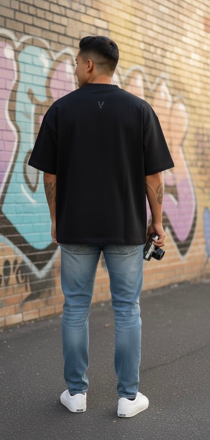 Villain by Wolvyn - Heavyweight Knitted Round Neck T-Shirt - Wolvyn Apparel