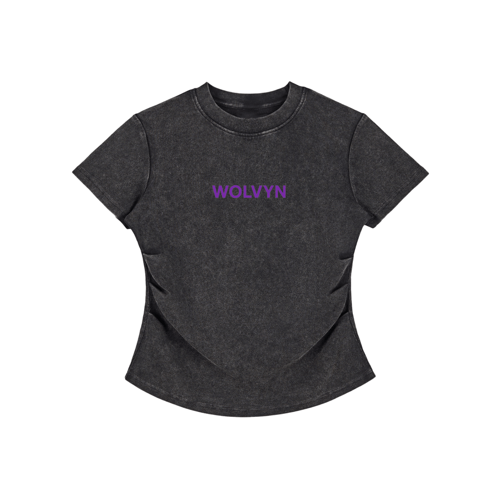 Vintage Washed Bodycon Cotton T-Shirt - Wolvyn Apparel