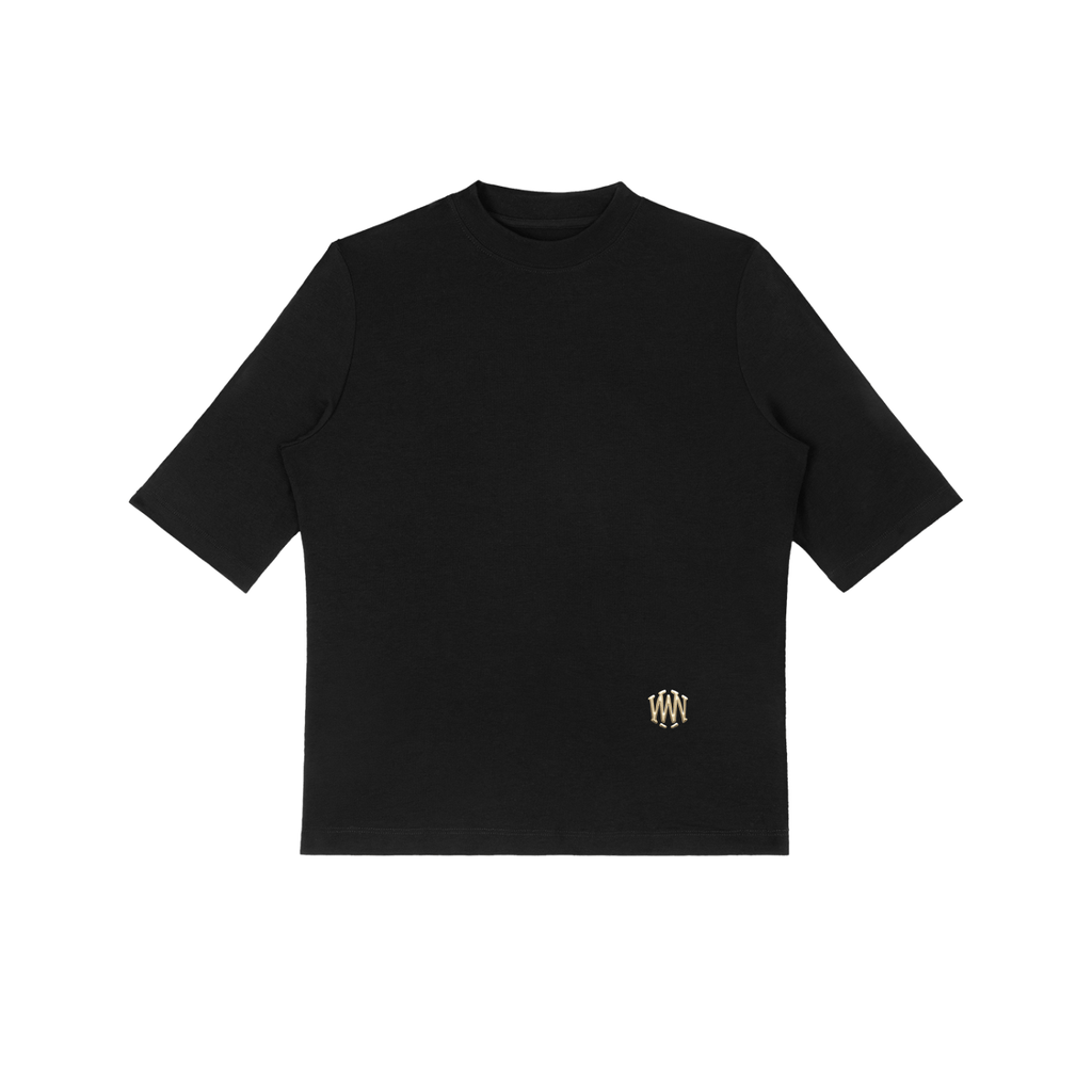 Viscose - Spandex Mock Neck Tee - Wolvyn Apparel