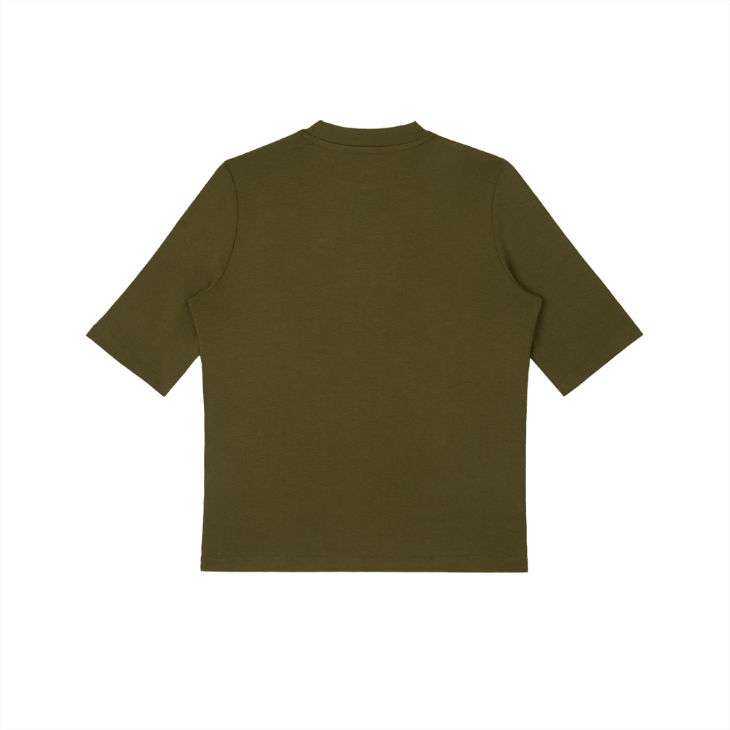 Viscose - Spandex Mock Neck Tee - Wolvyn Apparel