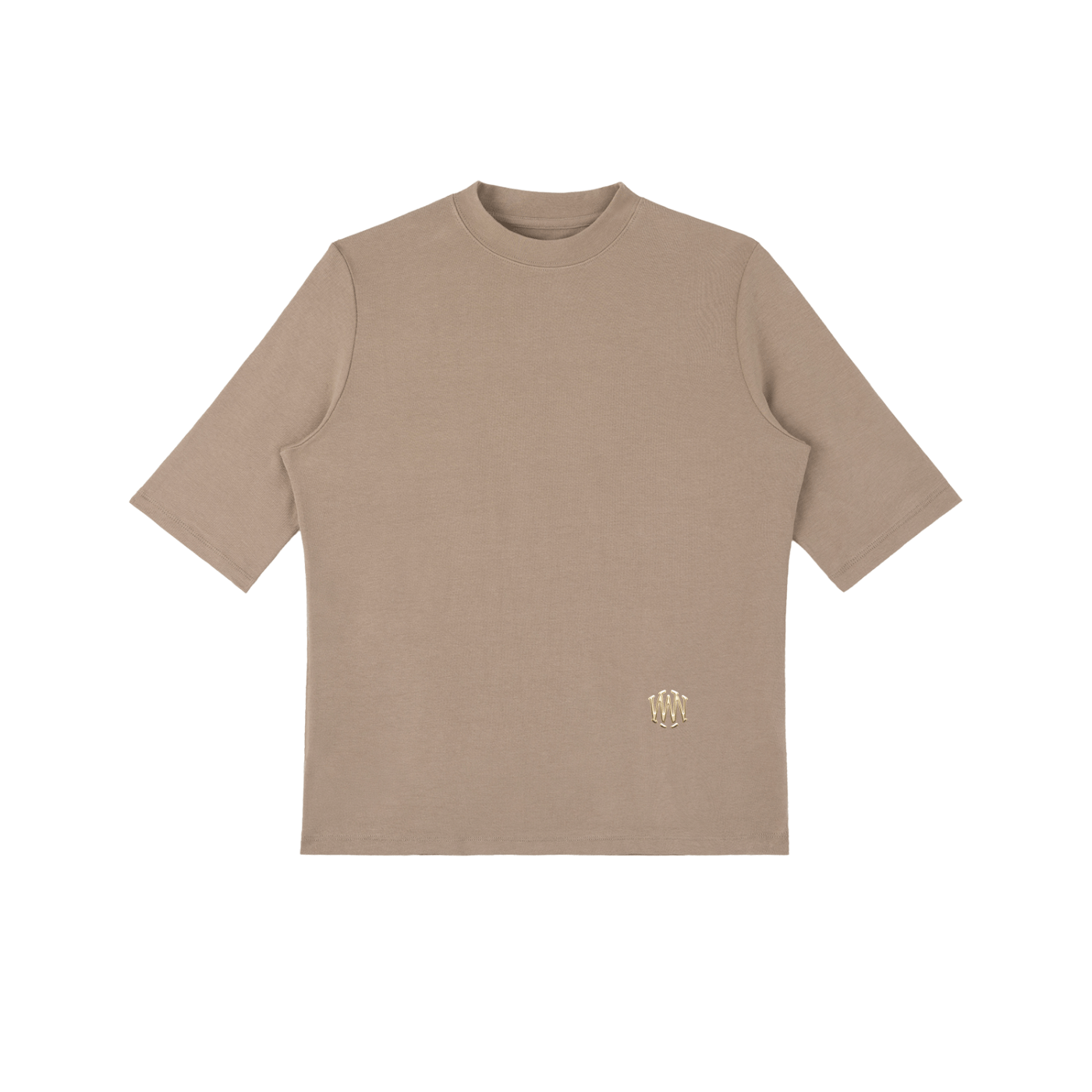 Viscose - Spandex Mock Neck Tee - Wolvyn Apparel