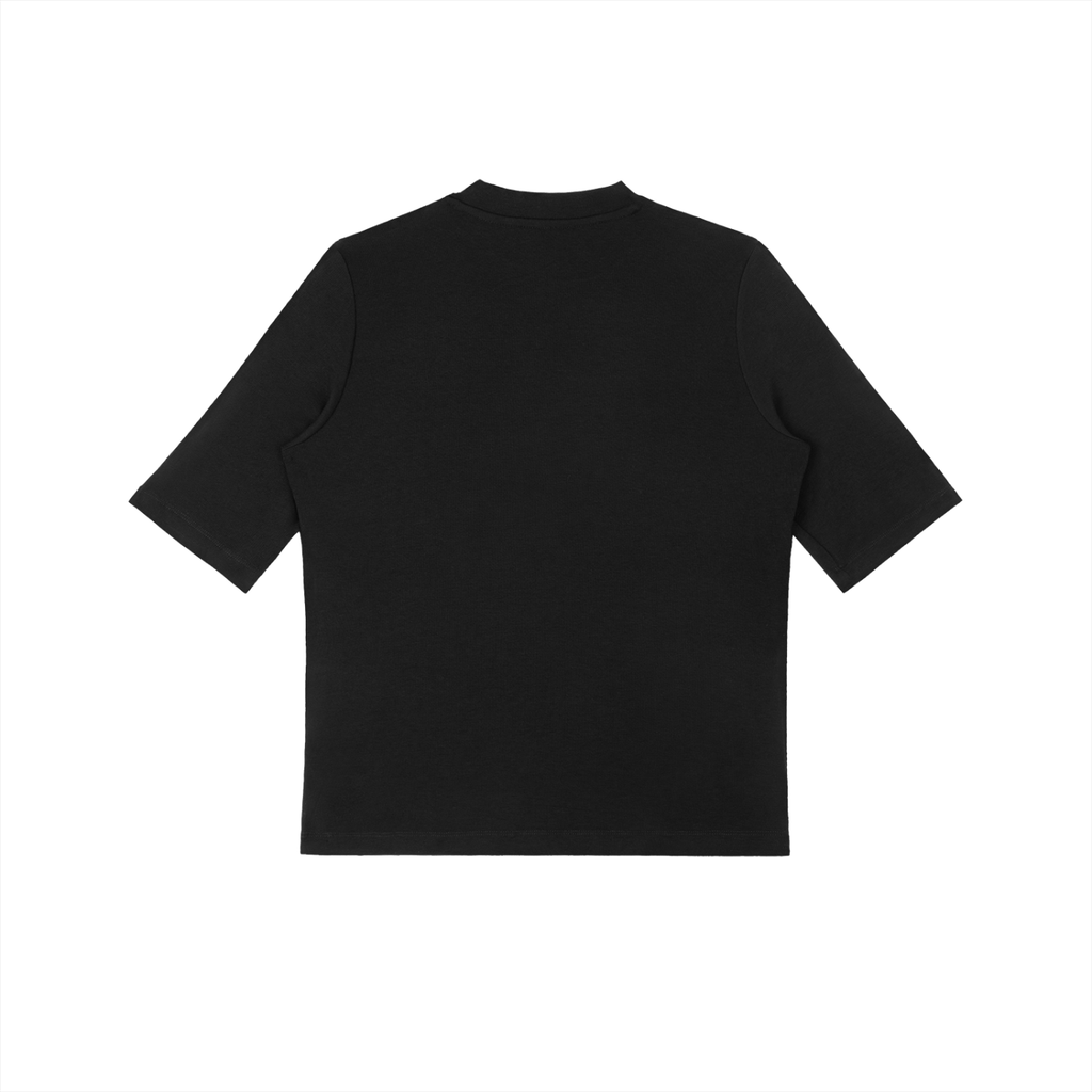 Viscose - Spandex Mock Neck Tee - Wolvyn Apparel