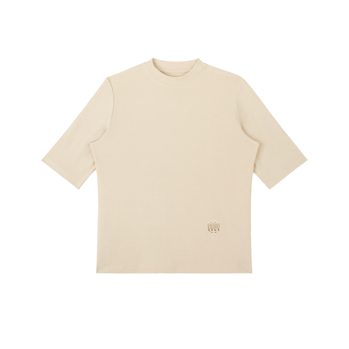 Viscose - Spandex Mock Neck Tee - Wolvyn Apparel