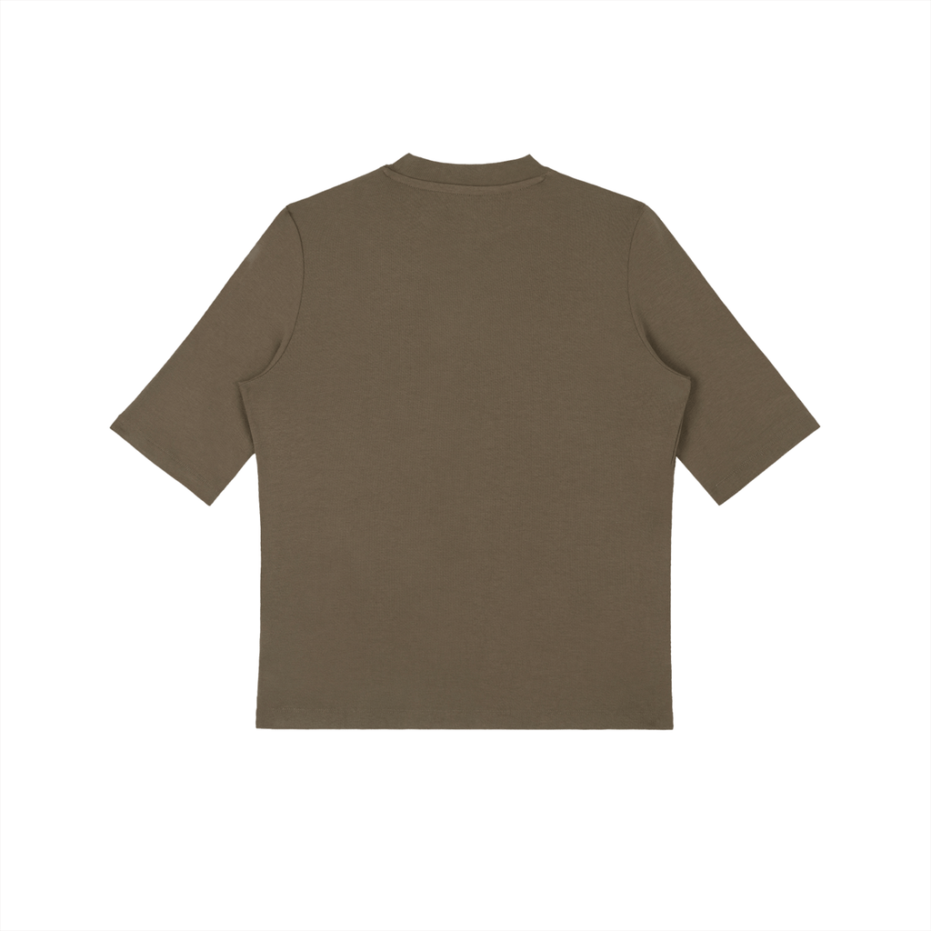 Viscose - Spandex Mock Neck Tee - Wolvyn Apparel