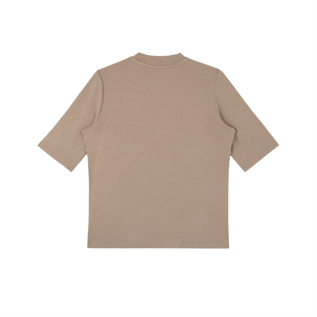 Viscose - Spandex Mock Neck Tee - Wolvyn Apparel