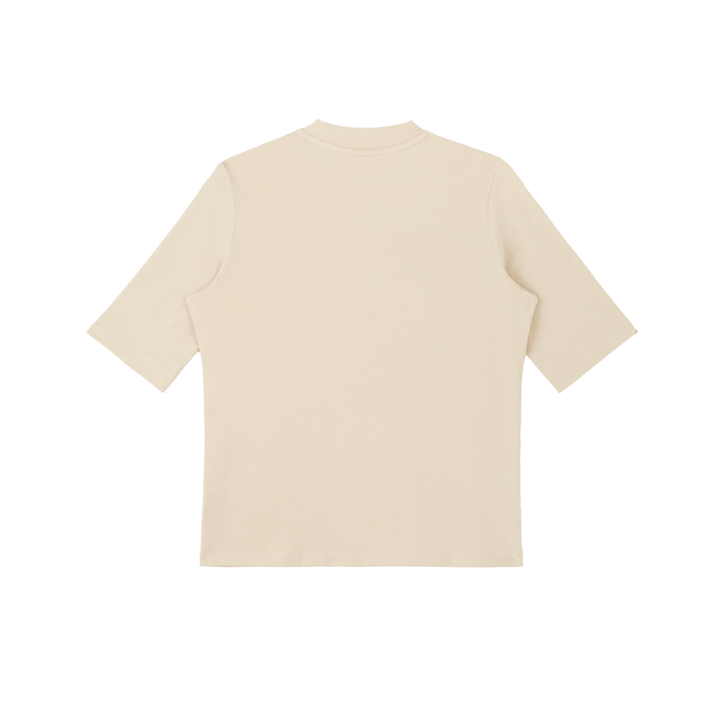 Viscose - Spandex Mock Neck Tee - Wolvyn Apparel