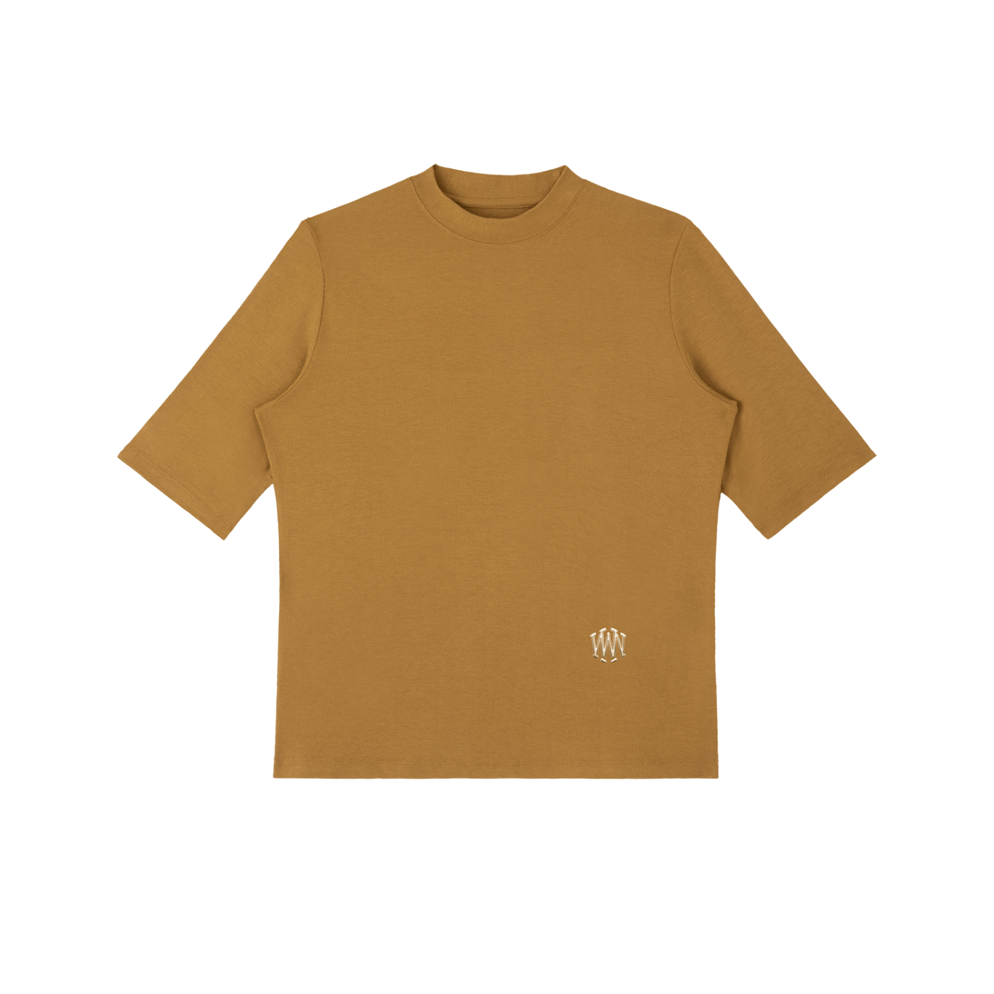 Viscose - Spandex Mock Neck Tee - Wolvyn Apparel