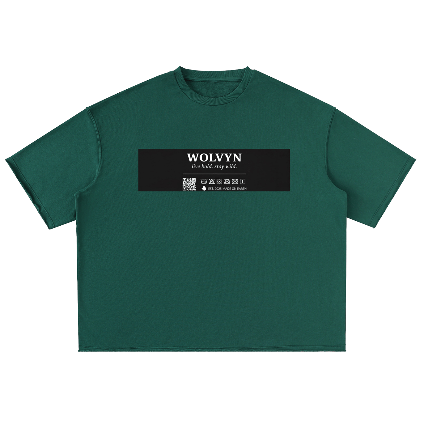 Washed Rolled Hem Half Sleeve T-Shirt - Wolvyn Apparel