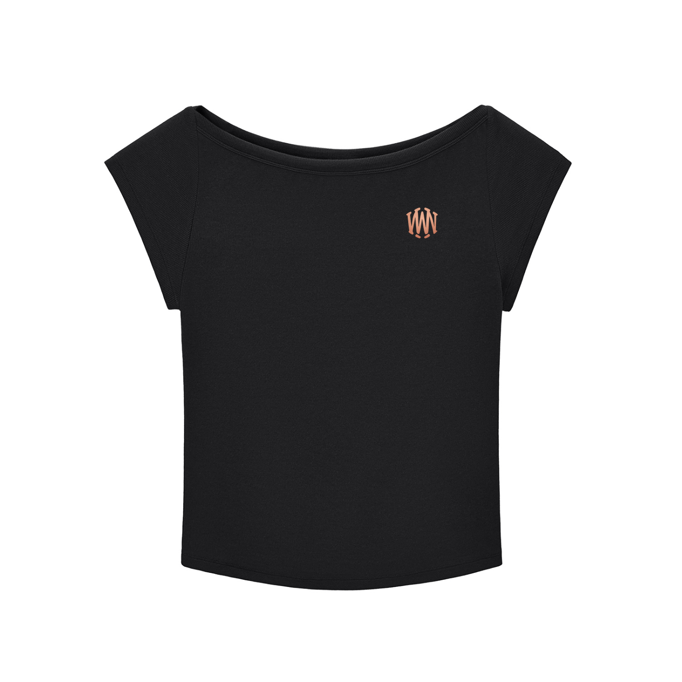 Wide - Neck Triblend Crop Tee - Wolvyn Apparel