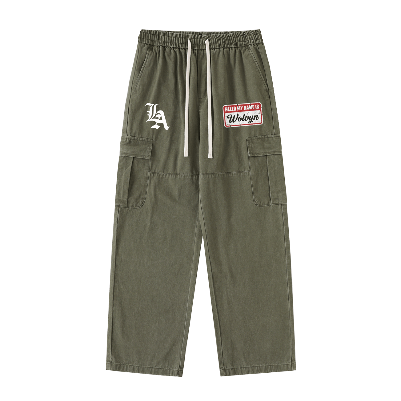 Wolvyn 300 Series Drawstring Waist Straight - Leg Cargo Pants - Wolvyn Apparel
