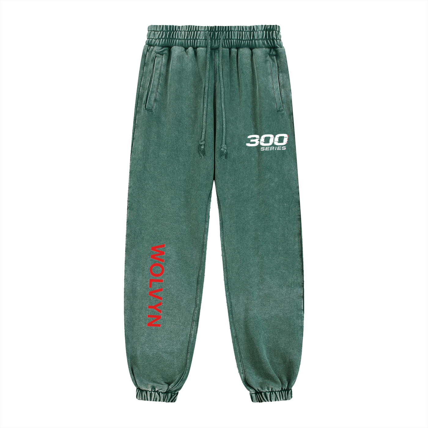 Wolvyn 300 Series Snow Wash Heavyweight Jogged Sweatpants - 430 GSM - Wolvyn Apparel