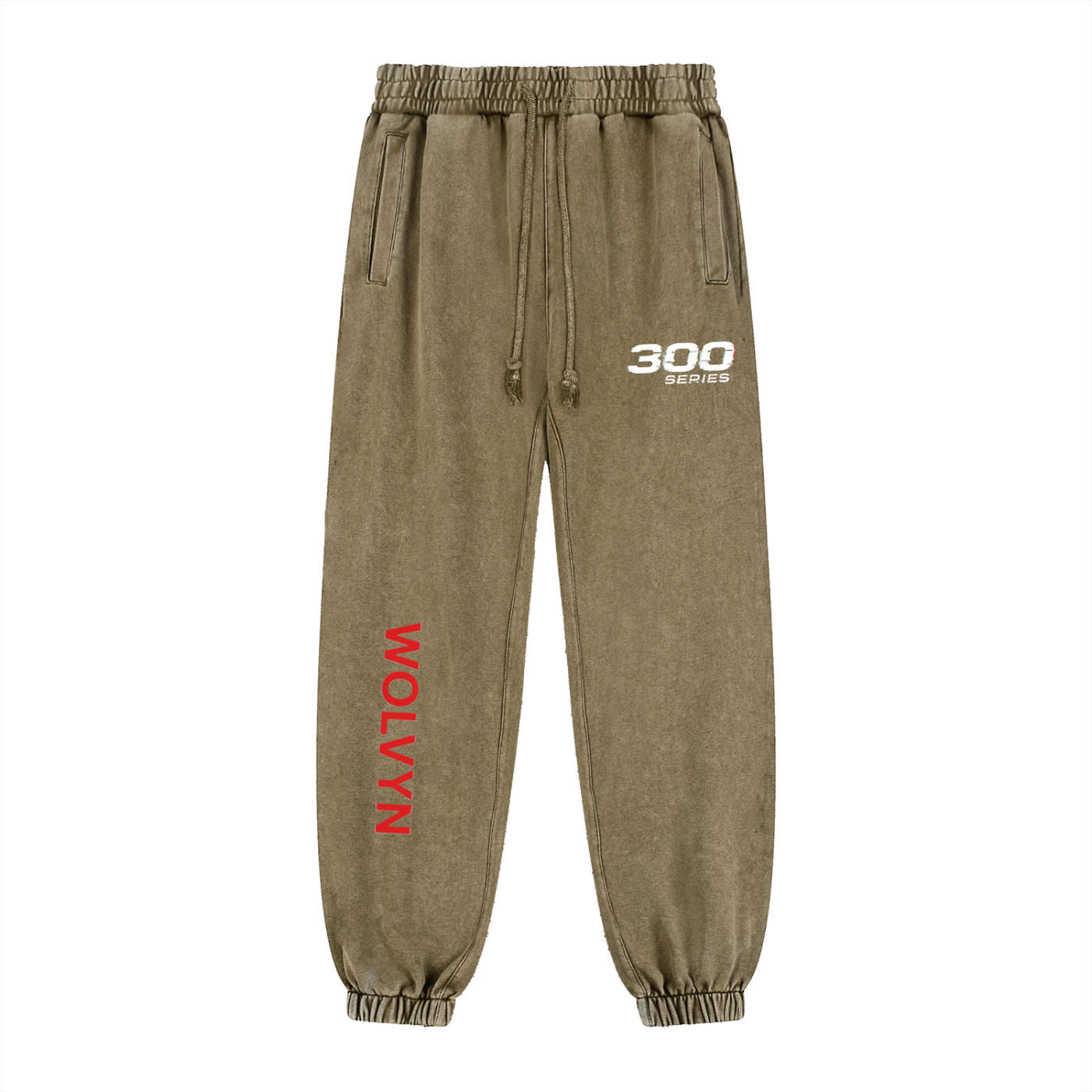 Wolvyn 300 Series Snow Wash Heavyweight Jogged Sweatpants - 430 GSM - Wolvyn Apparel