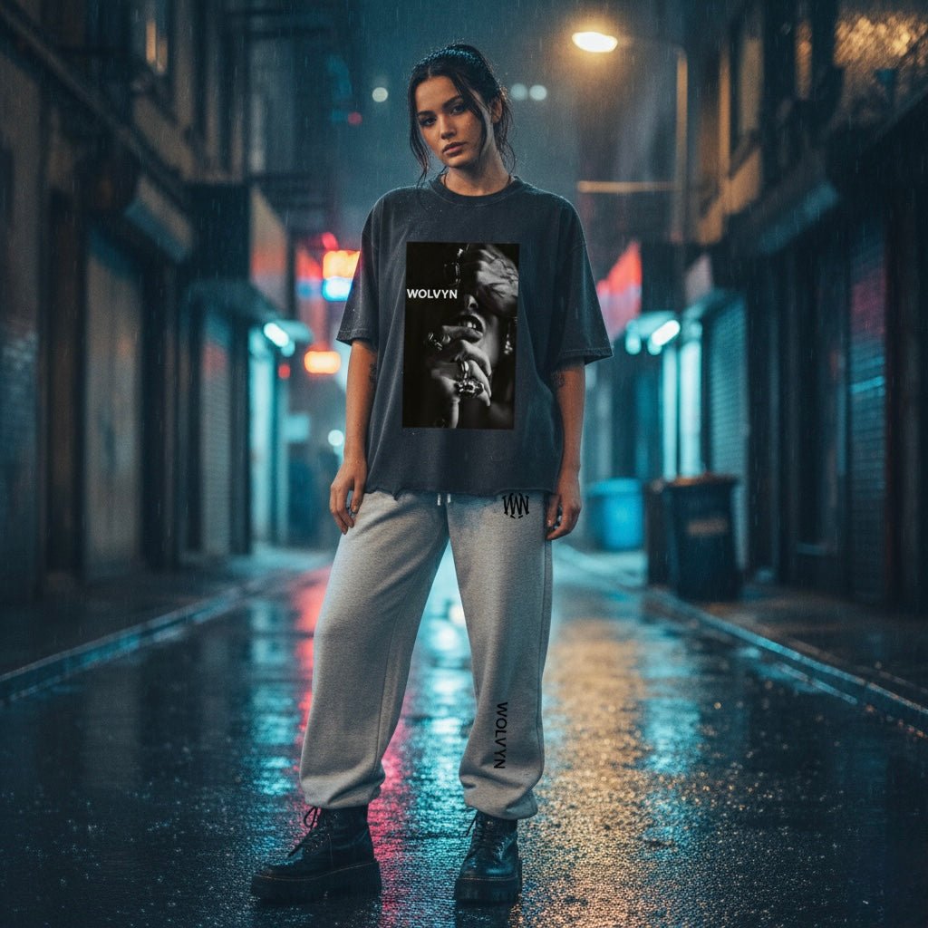 Wolvyn 50 Shades Snow Wash Raw - Hem Boxy T-shirt - Wolvyn Apparel