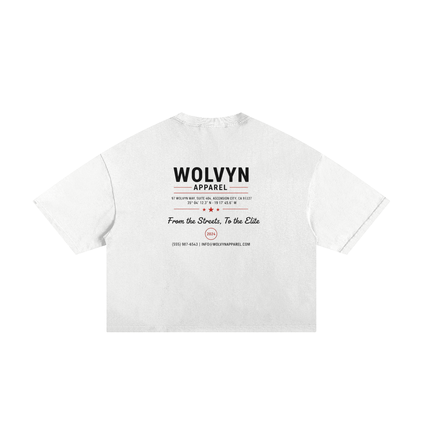 Wolvyn 67 Classic Frayed Boxy Tee - Wolvyn Apparel
