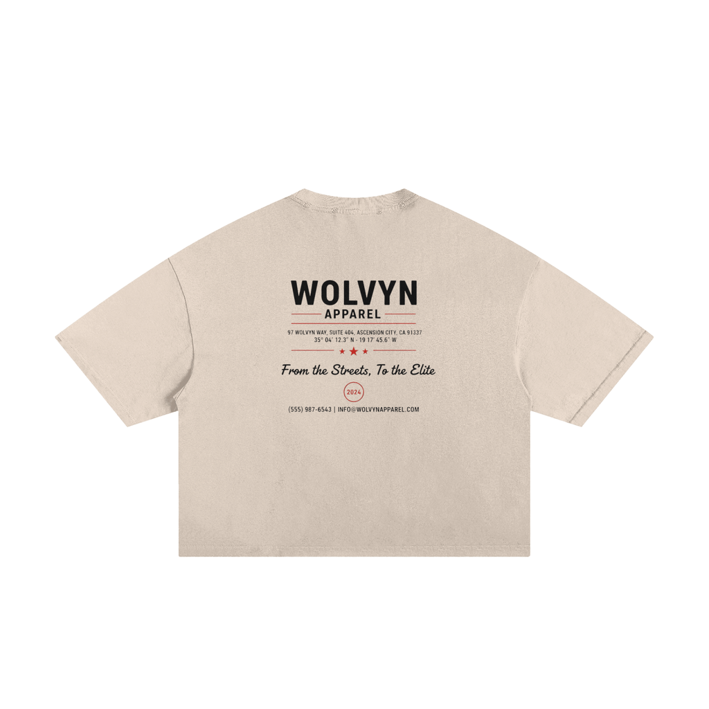 Wolvyn 67 Classic Frayed Boxy Tee - Wolvyn Apparel