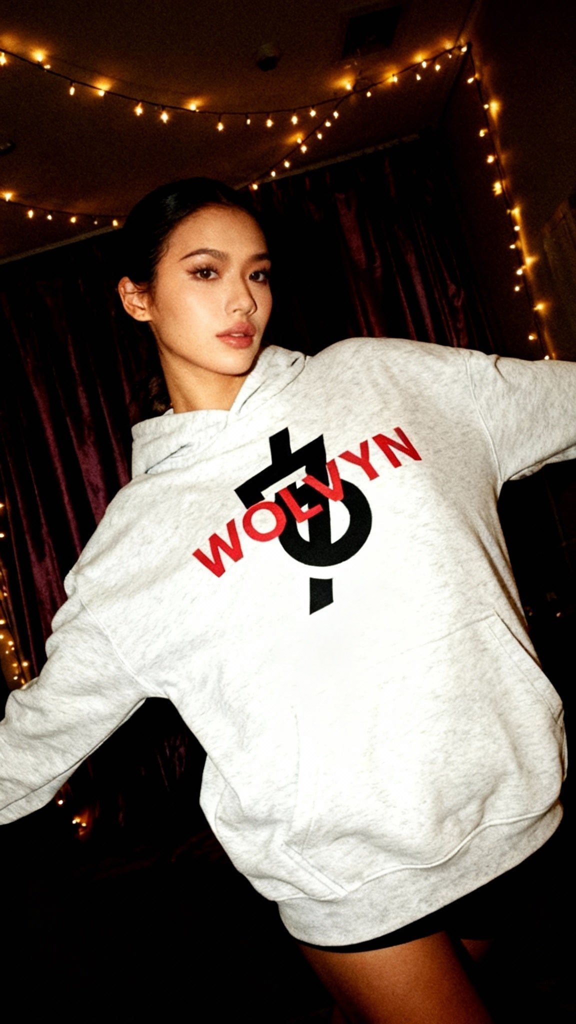 Wolvyn 67 Oversize Fleeced Hoodie unisex loose drop shoulder hooded thick fleeced fabric 350g 42% cotton