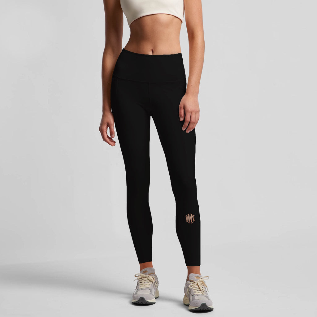 Wolvyn Active Leggings full-length matte slim fit high waist with two side pockets