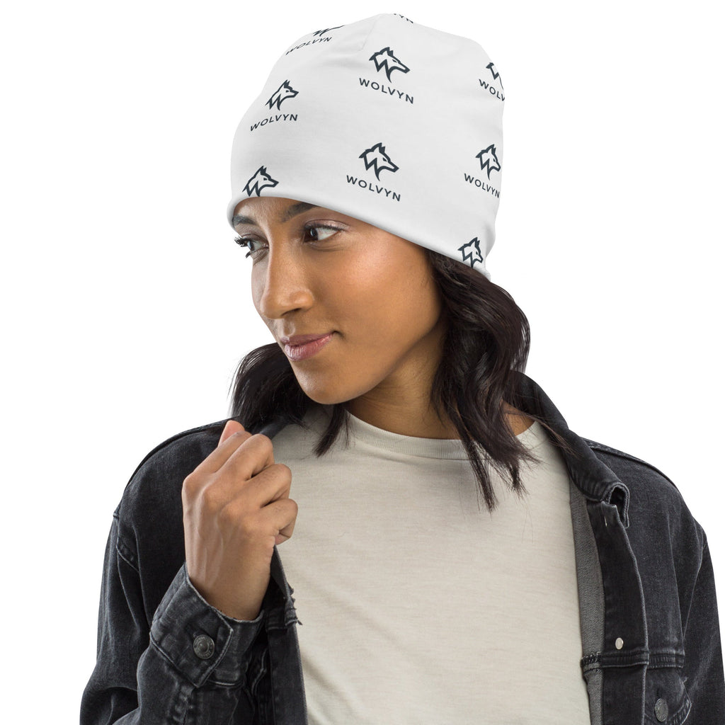 Wolvyn All - Over Logo Beanie - Wolvyn Apparel