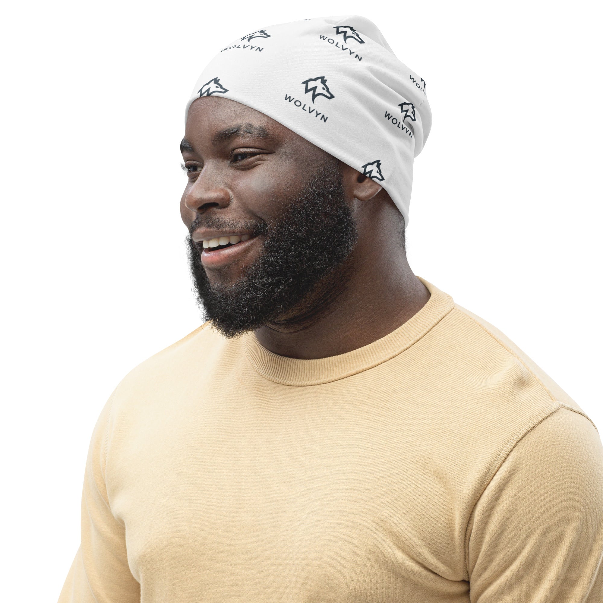 Wolvyn All - Over Logo Beanie - Wolvyn Apparel