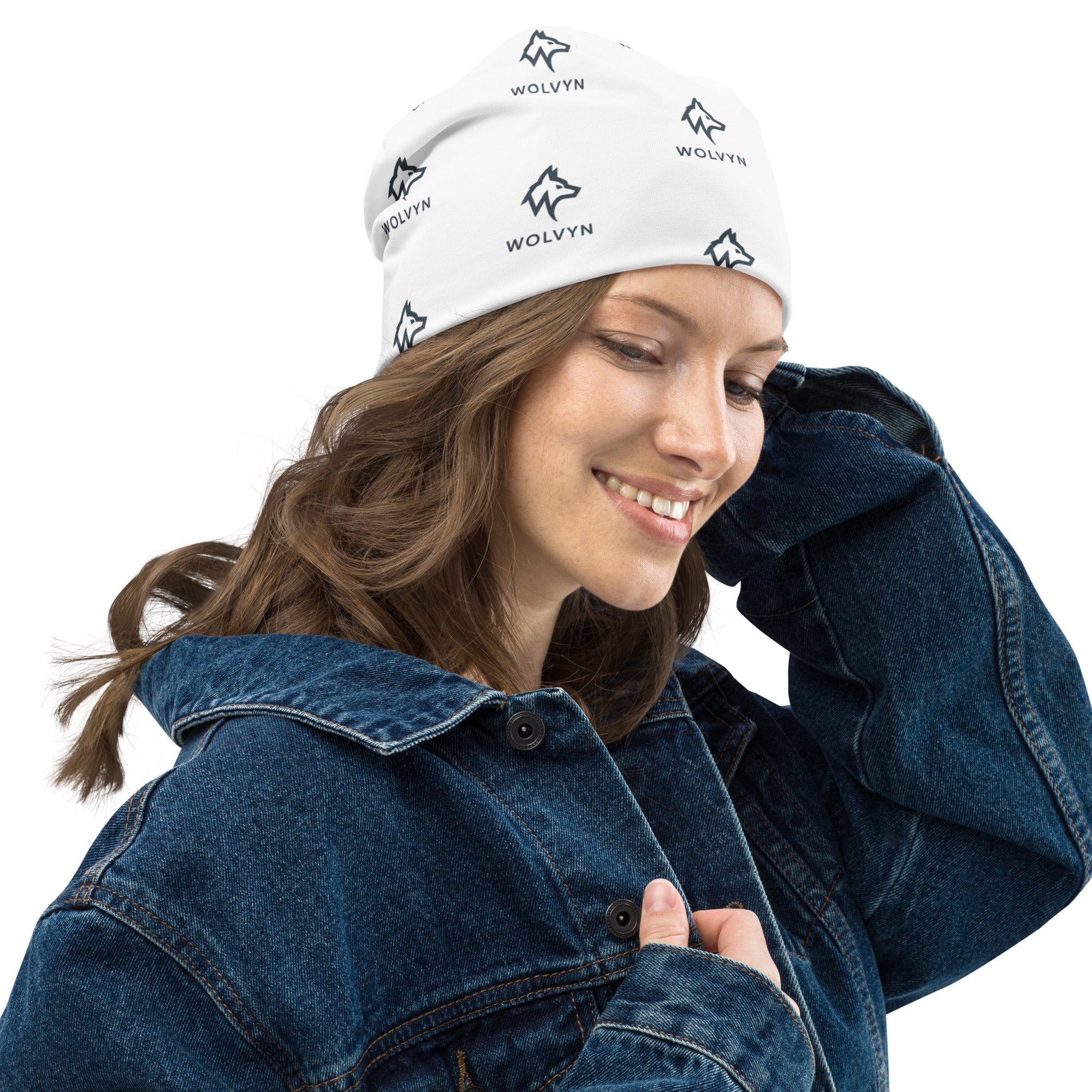 Wolvyn All - Over Logo Beanie - Wolvyn Apparel