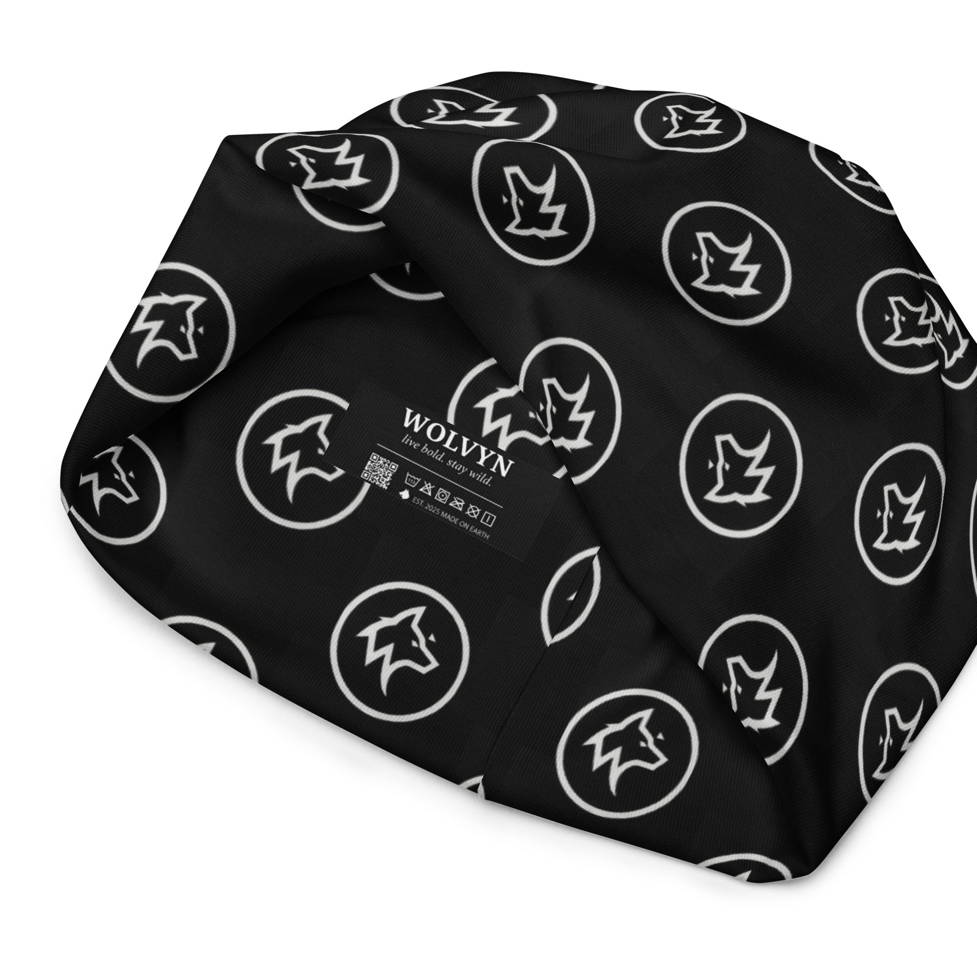 Wolvyn All - Over Wolf Logo Beanie - Wolvyn Apparel