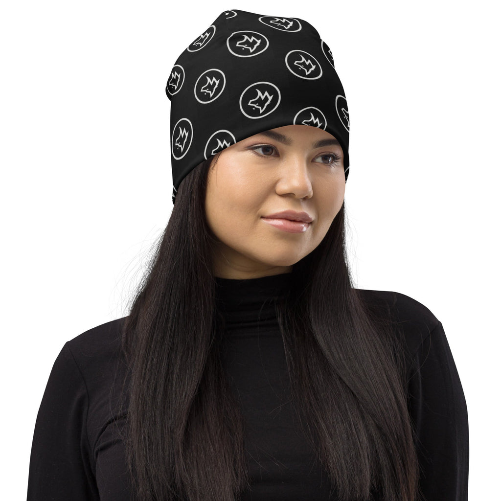 Wolvyn All - Over Wolf Logo Beanie - Wolvyn Apparel