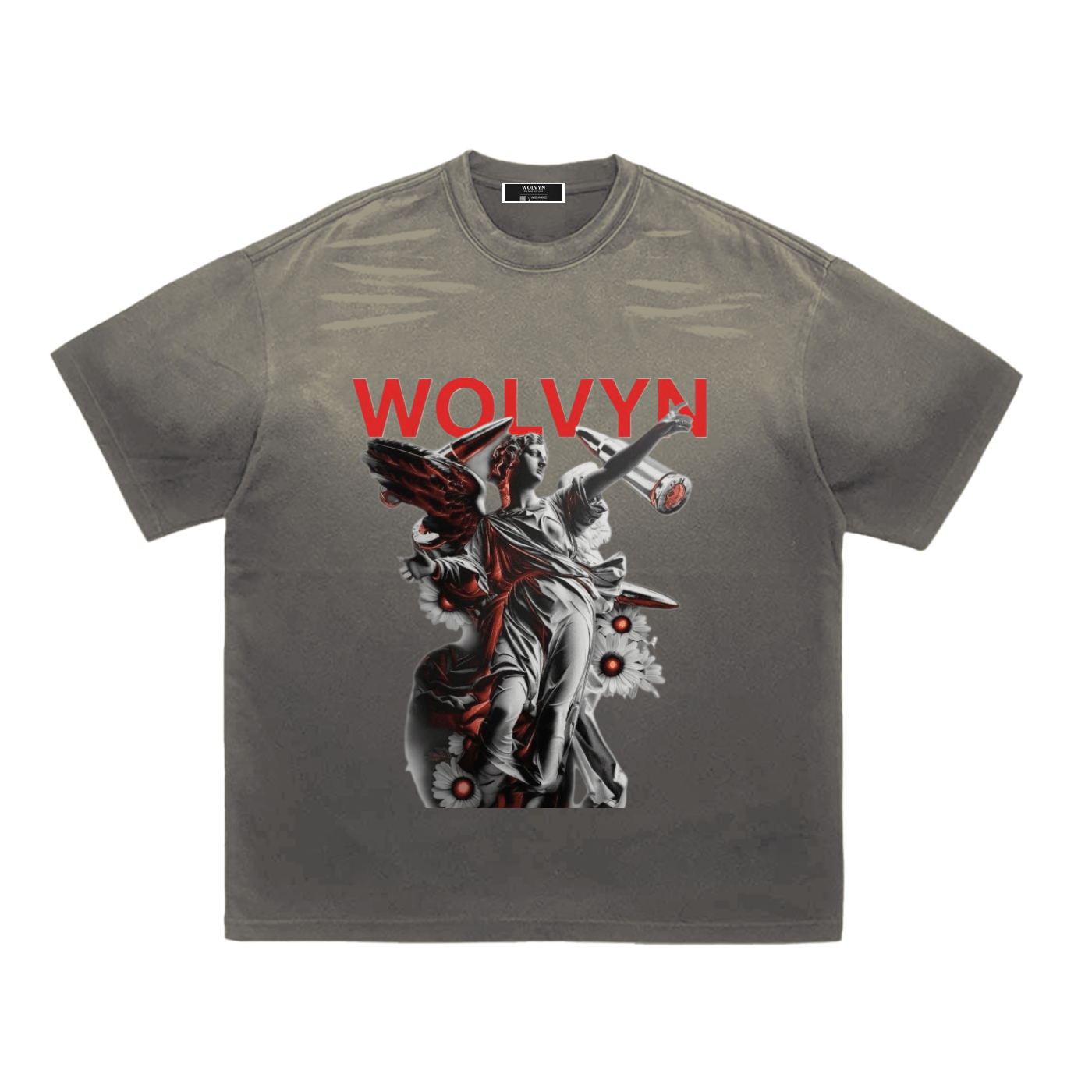 Wolvyn Angel Gradient Washed T-Shirt - Wolvyn Apparel