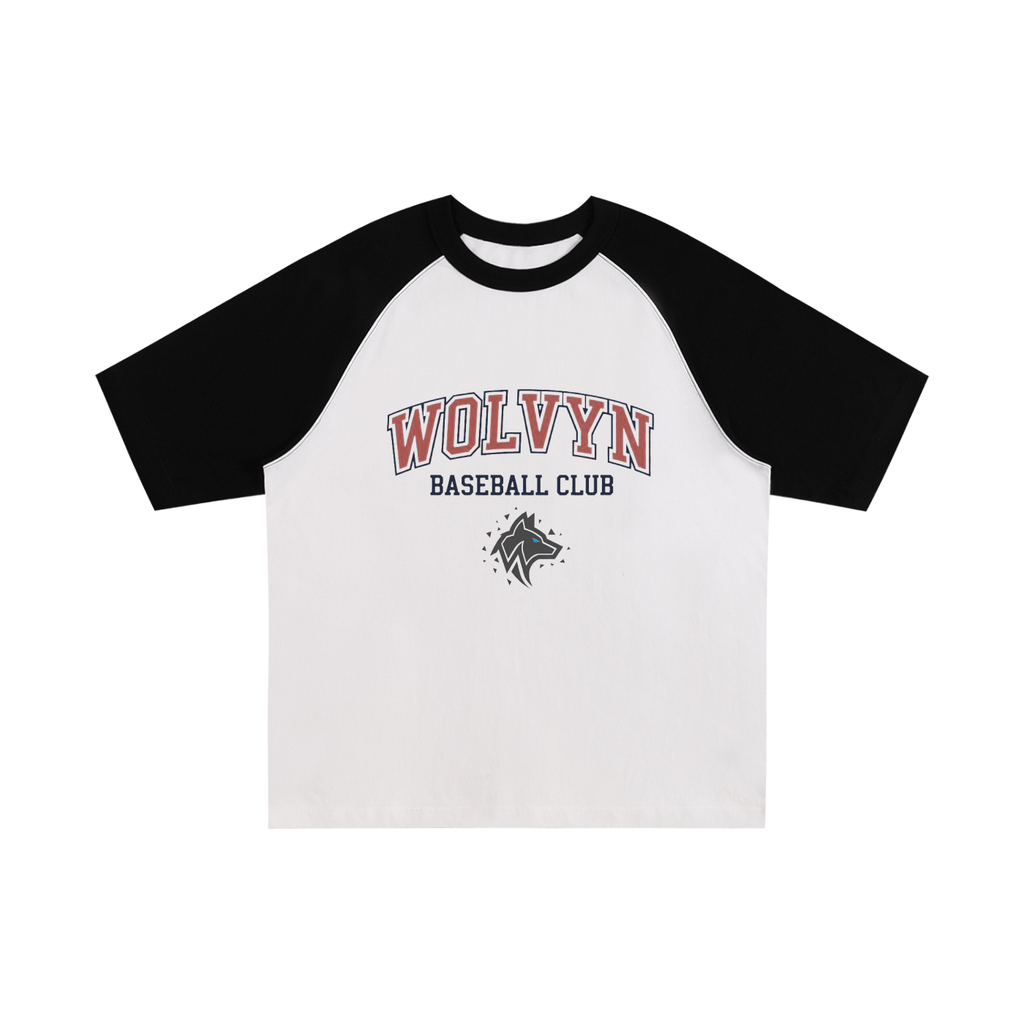 Wolvyn Baseball Club Color - Blocked Raglan Sleeve T-Shirt - Wolvyn Apparel