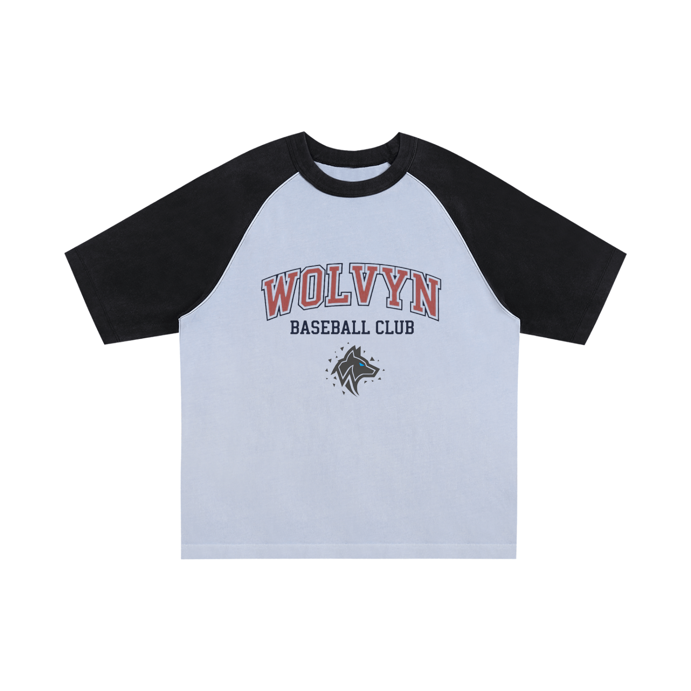 Wolvyn Baseball Club Color - Blocked Raglan Sleeve T-Shirt - Wolvyn Apparel