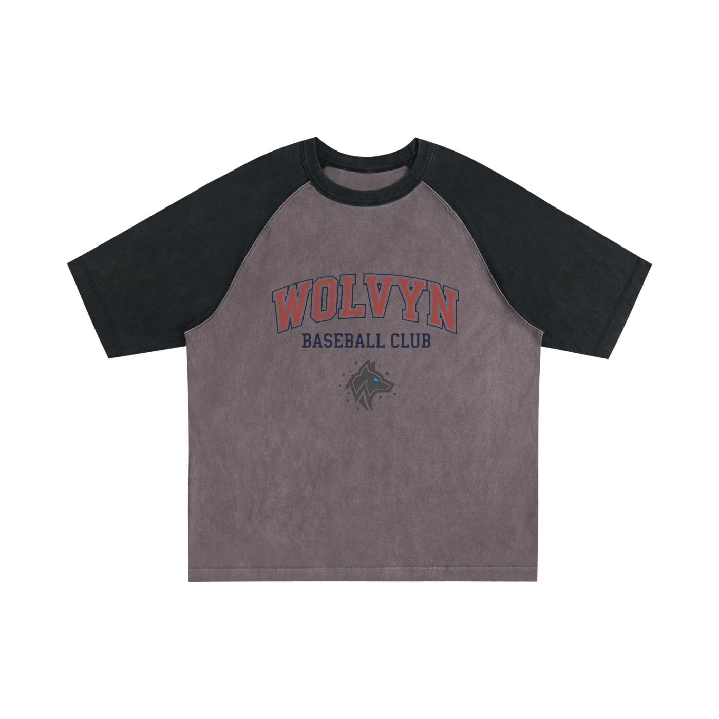Wolvyn Baseball Club Color - Blocked Raglan Sleeve T-Shirt - Wolvyn Apparel