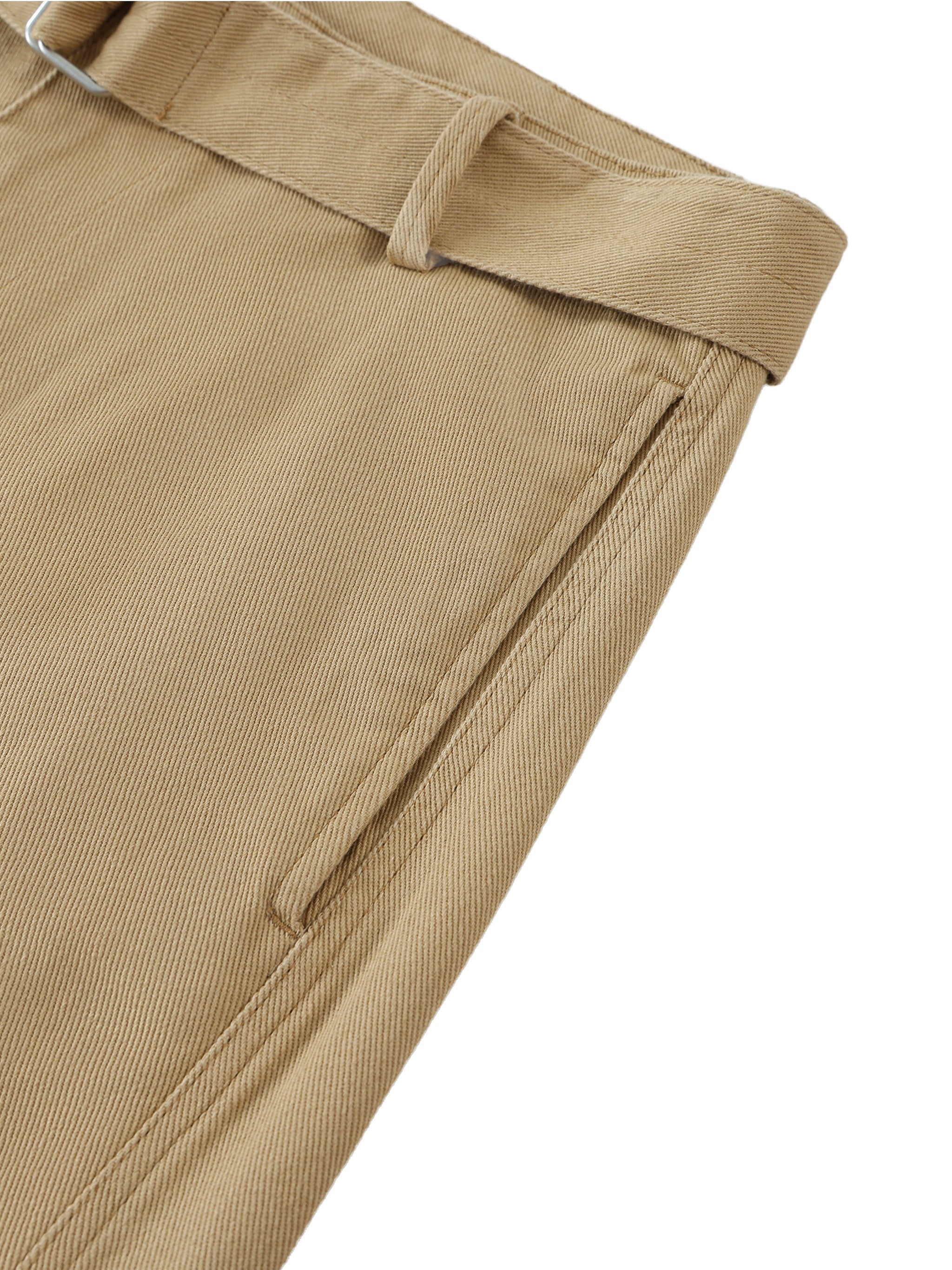 Wolvyn Belted Barrel - leg Chino Pants - Wolvyn Apparel