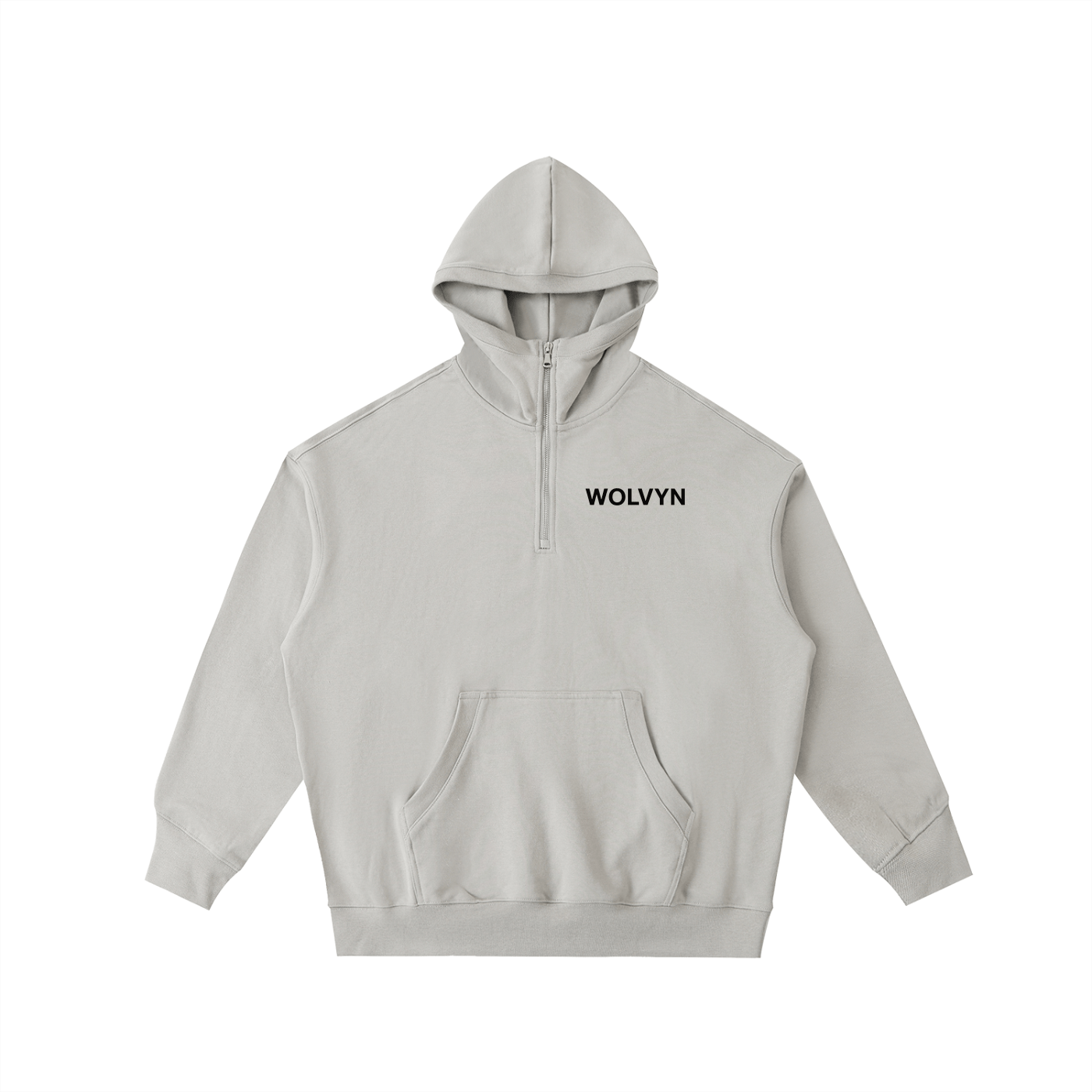 Wolvyn Big Hood Half - Zip Fleece Hoodie - Wolvyn Apparel