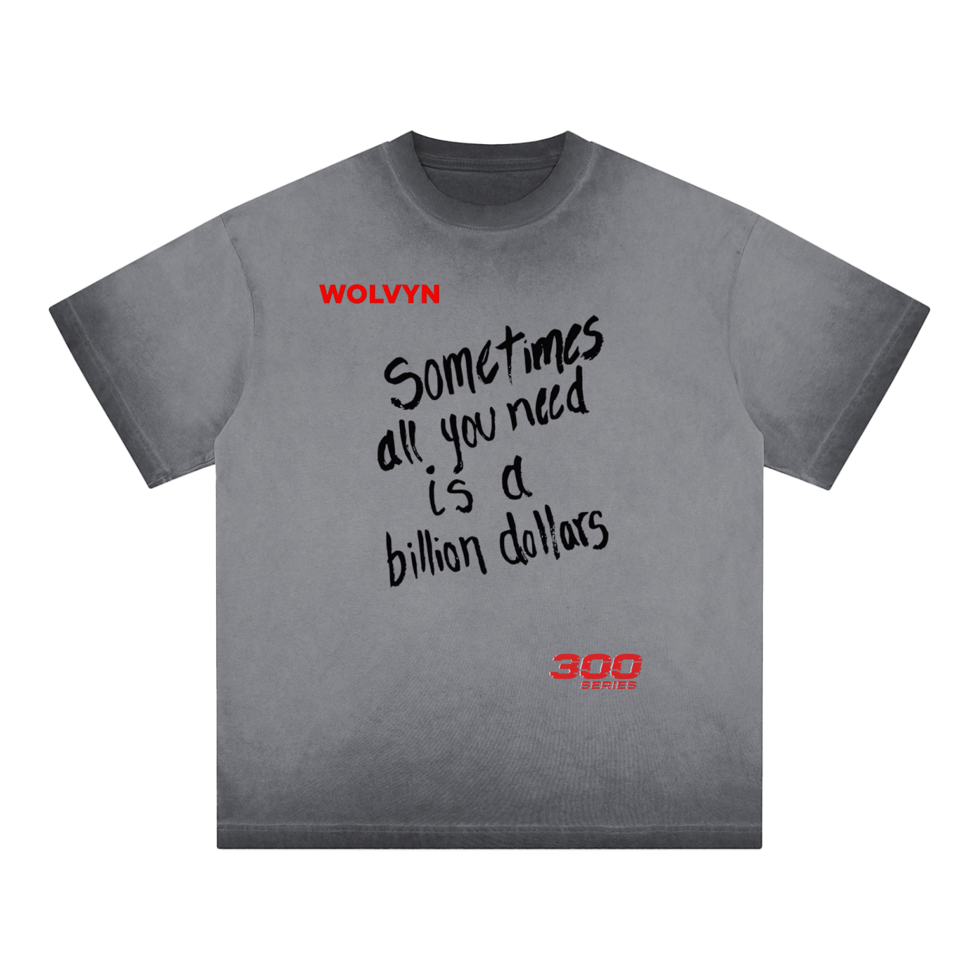 Wolvyn Billions Reverse Dyed Loose Cotton T-Shirt - Wolvyn Apparel