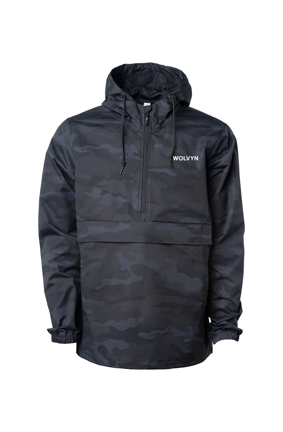 Wolvyn Black Camo Anorak Jacket - Wolvyn Apparel