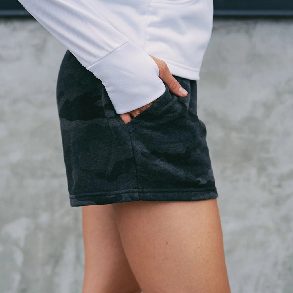 Wolvyn Black Camo Heather Shorts - Wolvyn Apparel