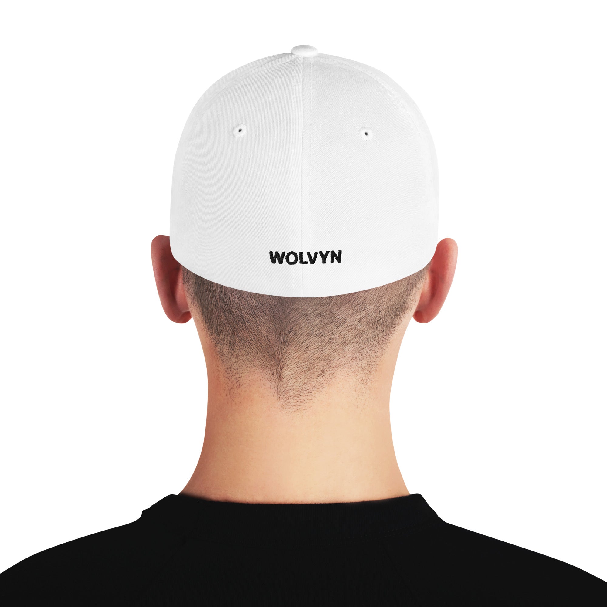 Wolvyn Black Stitch Structured Twill Cap - Wolvyn Apparel
