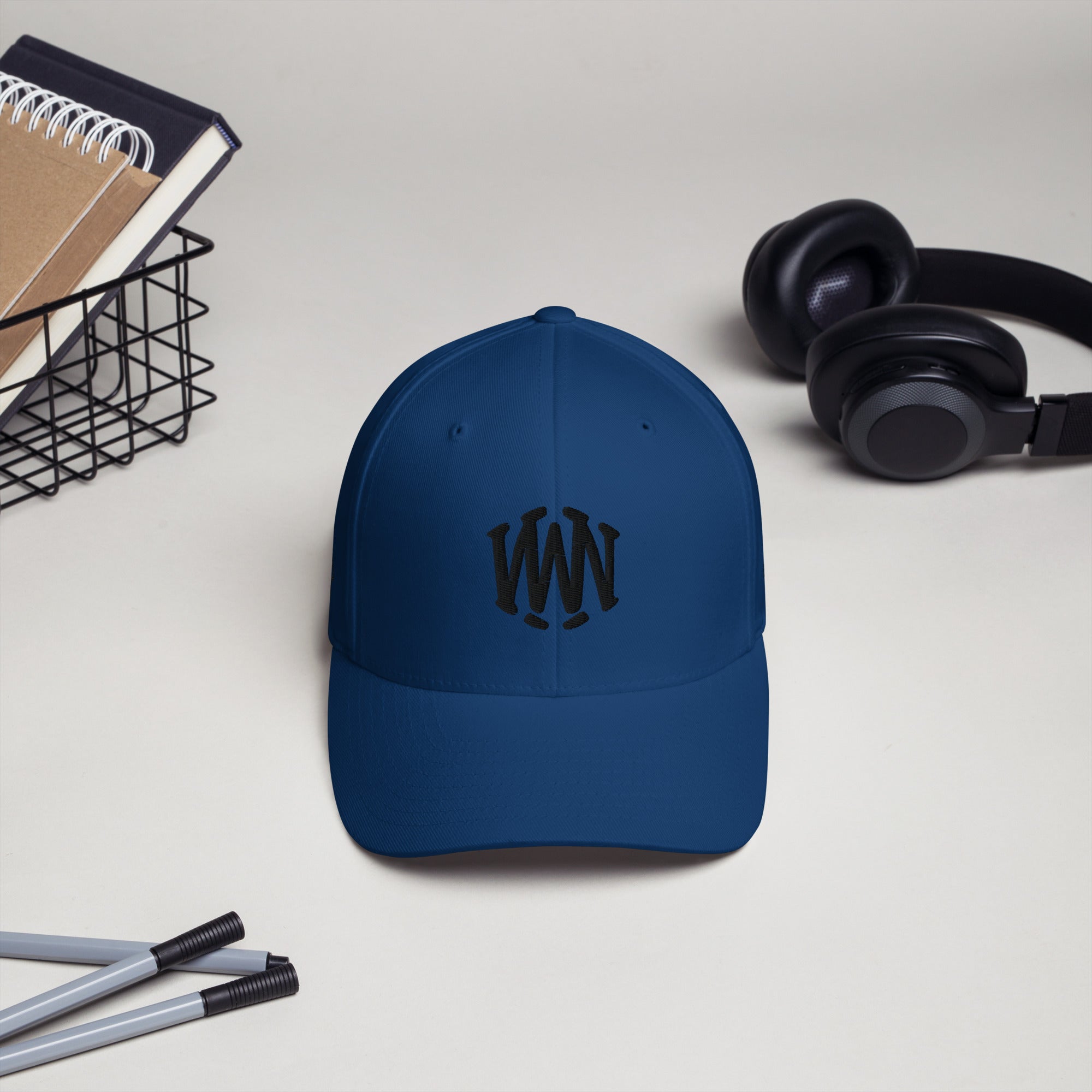 Wolvyn Black Stitch Structured Twill Cap - Wolvyn Apparel