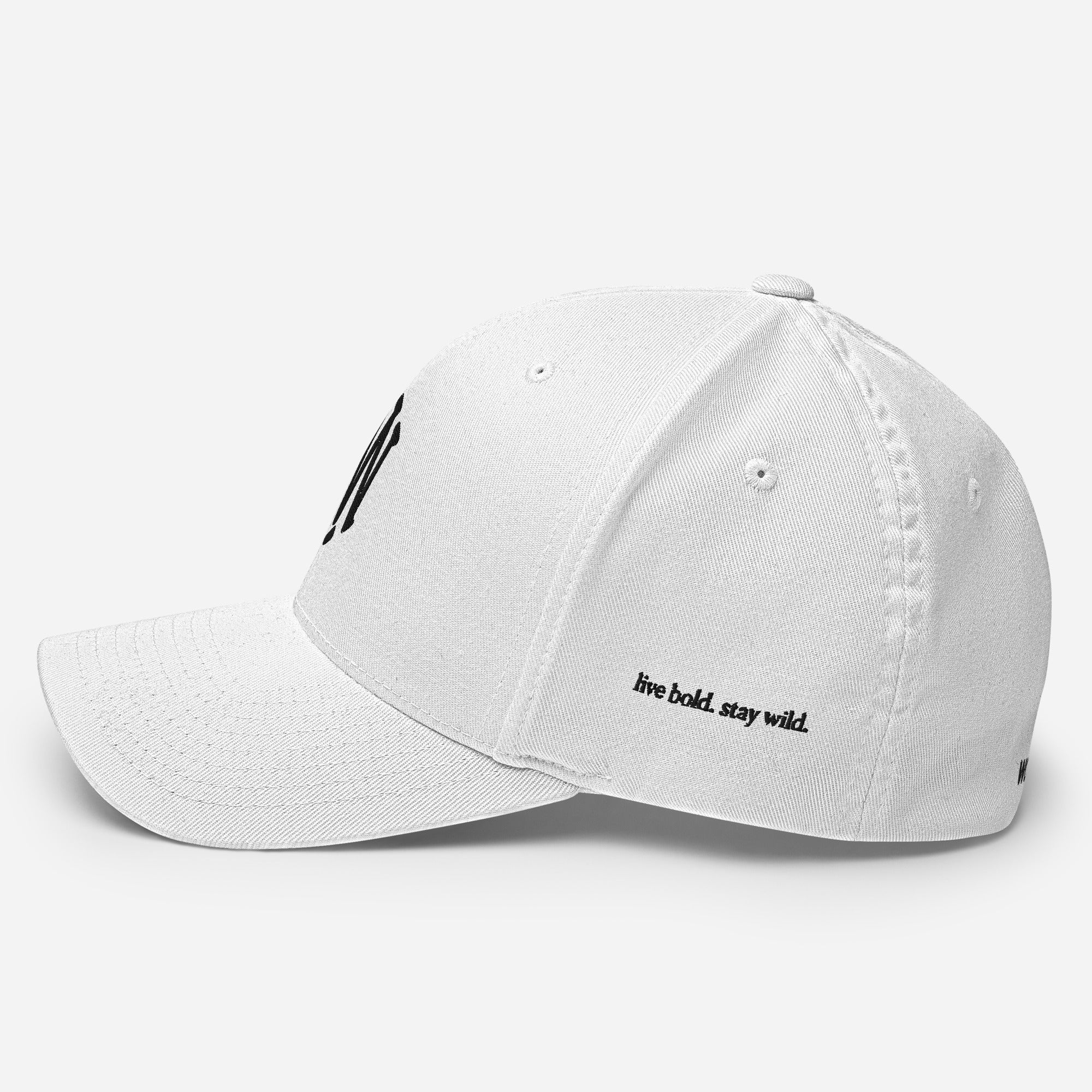 Wolvyn Black Stitch Structured Twill Cap - Wolvyn Apparel