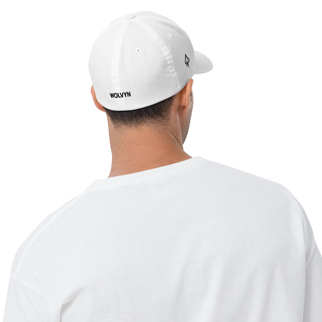 Wolvyn Black Stitch Structured Twill Cap - Wolvyn Apparel