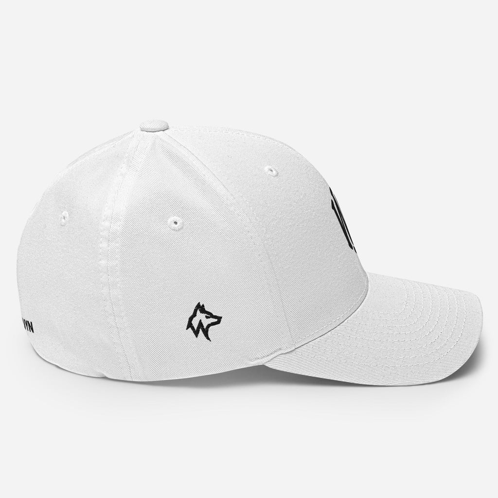 Wolvyn Black Stitch Structured Twill Cap - Wolvyn Apparel