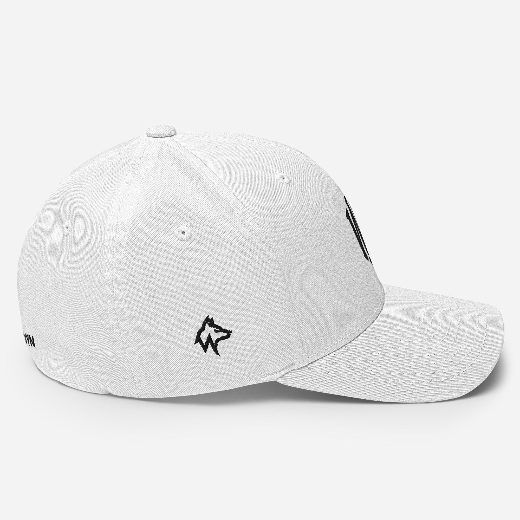 Wolvyn Black Stitch Structured Twill Cap - Wolvyn Apparel