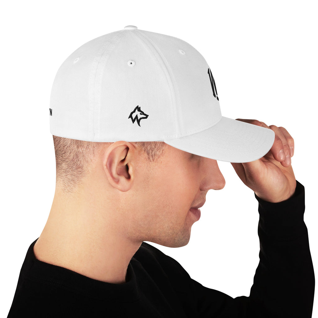 Wolvyn Black Stitch Structured Twill Cap - Wolvyn Apparel
