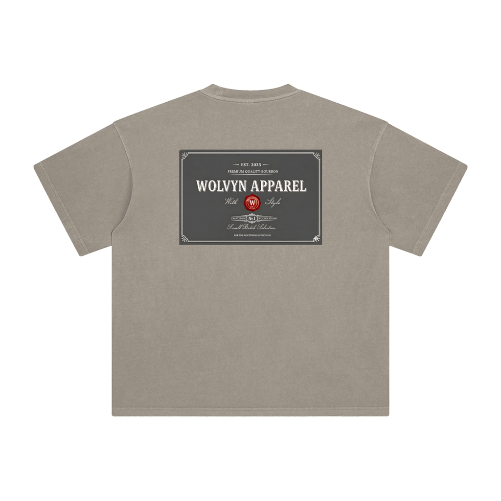 Wolvyn Bourbon Enzyme Washed T-Shirt - Wolvyn Apparel