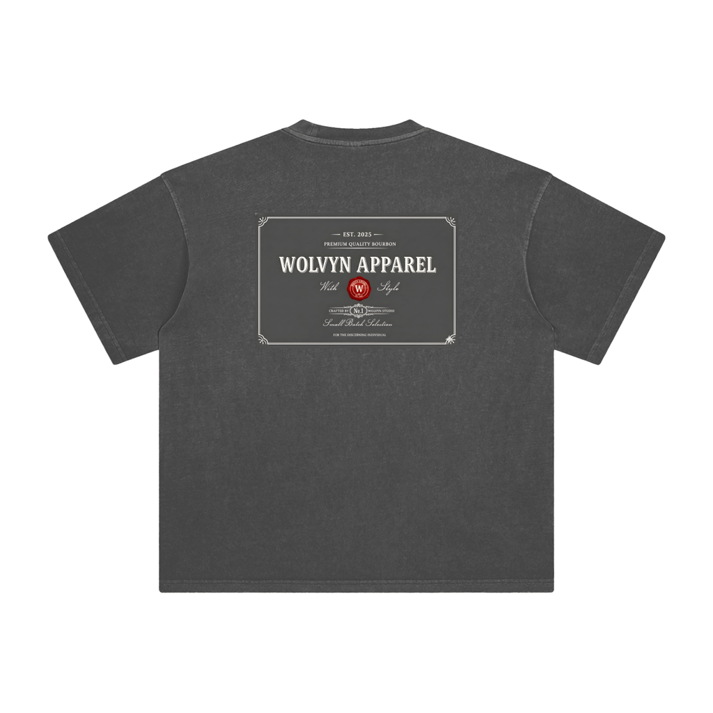 Wolvyn Bourbon Enzyme Washed T-Shirt - Wolvyn Apparel