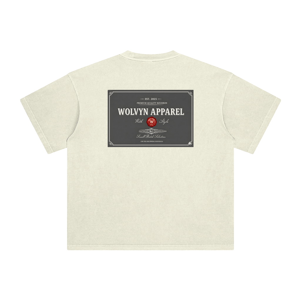 Wolvyn Bourbon Enzyme Washed T-Shirt - Wolvyn Apparel